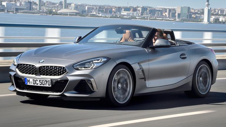 2022 BMW Z4 Front Left Side in Silver